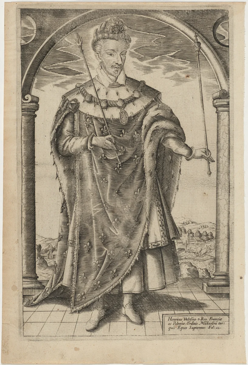 Henry III of France by William Rogers, print, 1602