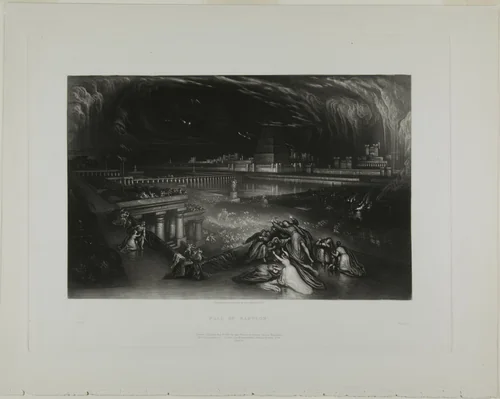 The Fall of Babylon, from Illustrations of the Bible by John Martin, print, 1835