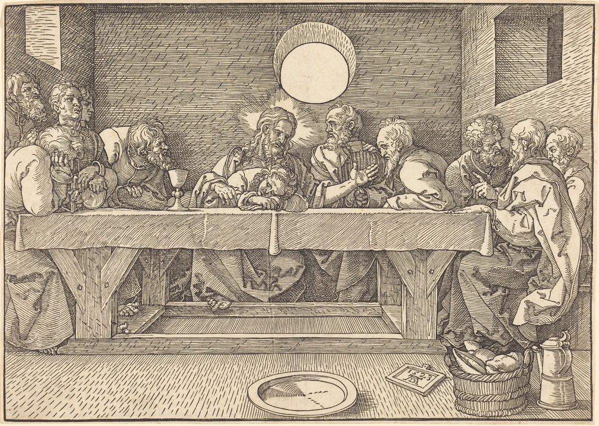The Last Supper by Albrecht Dürer, print, 1523