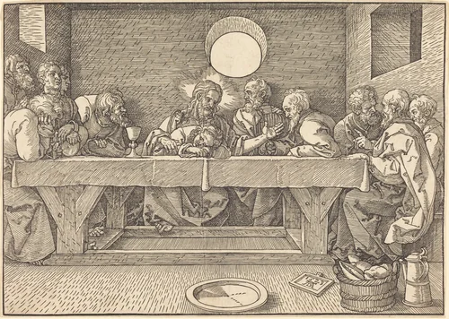 The Last Supper by Albrecht Dürer, print, 1523