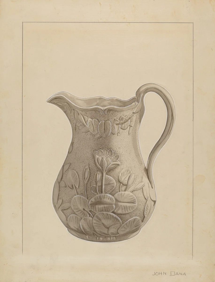 Water Pitcher by John Dana, index of american design, 1936