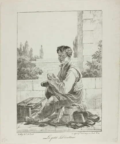 The Little Shoe-Shine Boy by Charles Philibert Lasteyrie du Saillant, print, 1779-1849