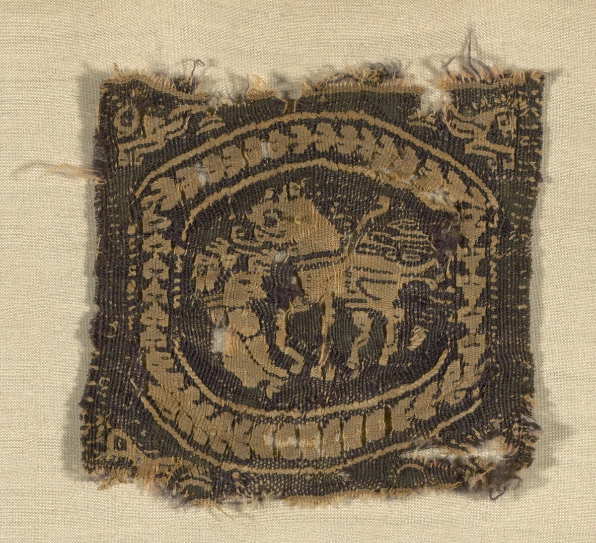 Square Panel by Coptic Egypt, textile, 301-500