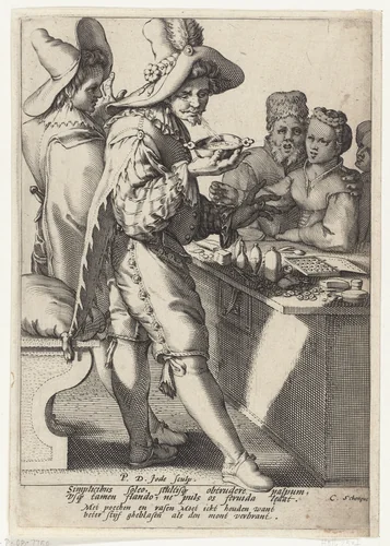 Beter hard geblazen dan de mond verbrand by Unknown, print, 1590-1632