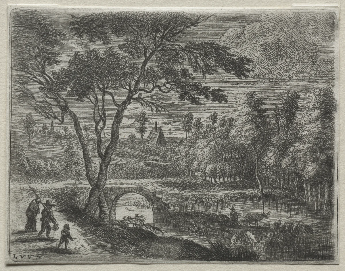 The Broken Bridge by Lucas van Uden, print