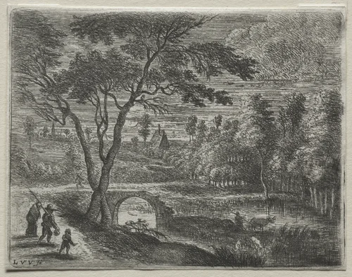 The Broken Bridge by Lucas van Uden, print