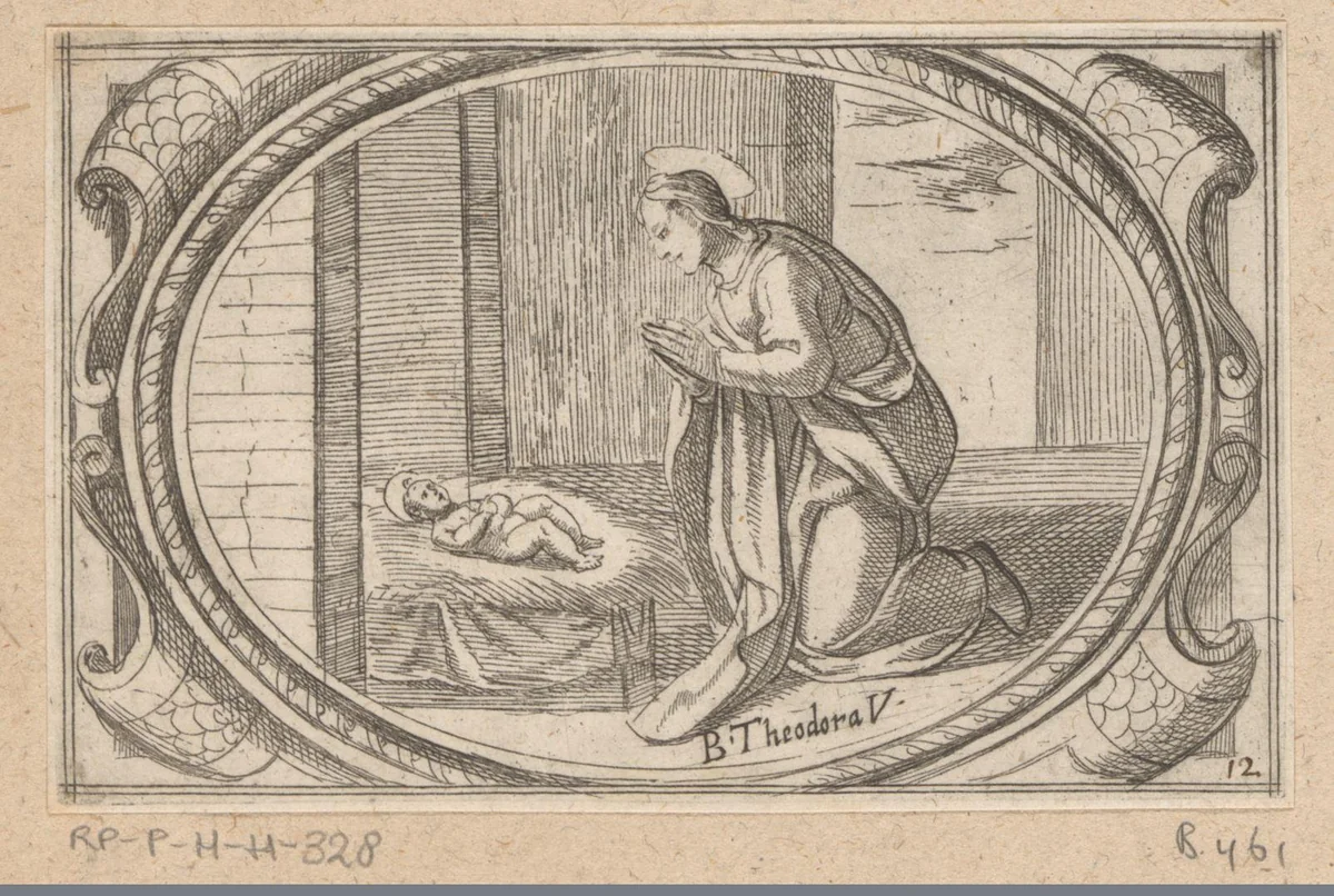 H. Theodora by Antonio Tempesta, print, 1565-1630