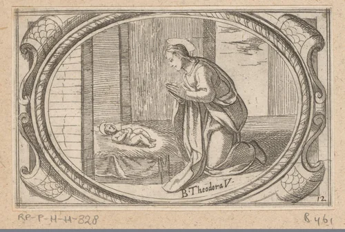 H. Theodora by Antonio Tempesta, print, 1565-1630