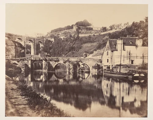 Port de Dinan, Brittany by W.A. Mansell, photograph, 1850-1859