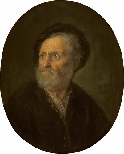 Bust of a Bearded Man by Gerrit Dou, painting, 1642-1645