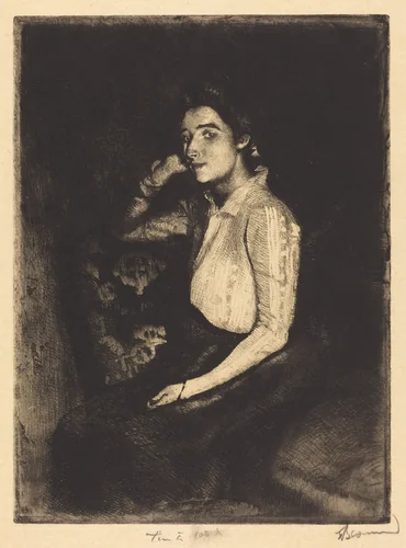 La Biarrote by Albert Besnard, print, 1901