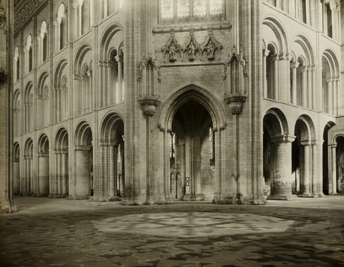Ely Cathedral: Octagon into Nave and North Transept by Frederick Evans, photograph, 1886-1896