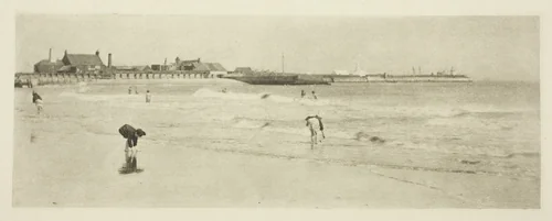 On Gorleston Sands by Peter Henry Emerson, photograph, 1887