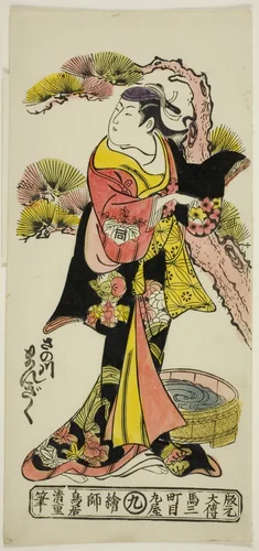The Actor Sanogawa Mangiku I by Torii Kiyoshige, print, 1726-1736