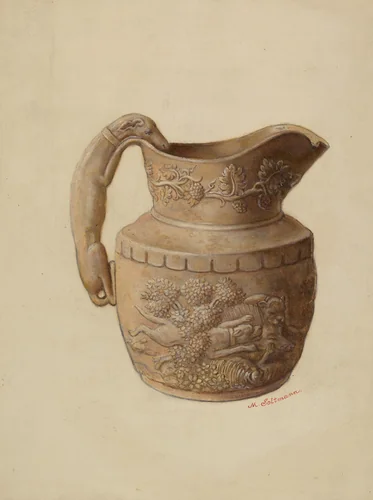 Pitcher by Max Soltmann, index of american design, 1937