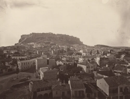 View Taken from the Tower of the Cathedral, Looking South-West by William James Stillman, photograph, 1869