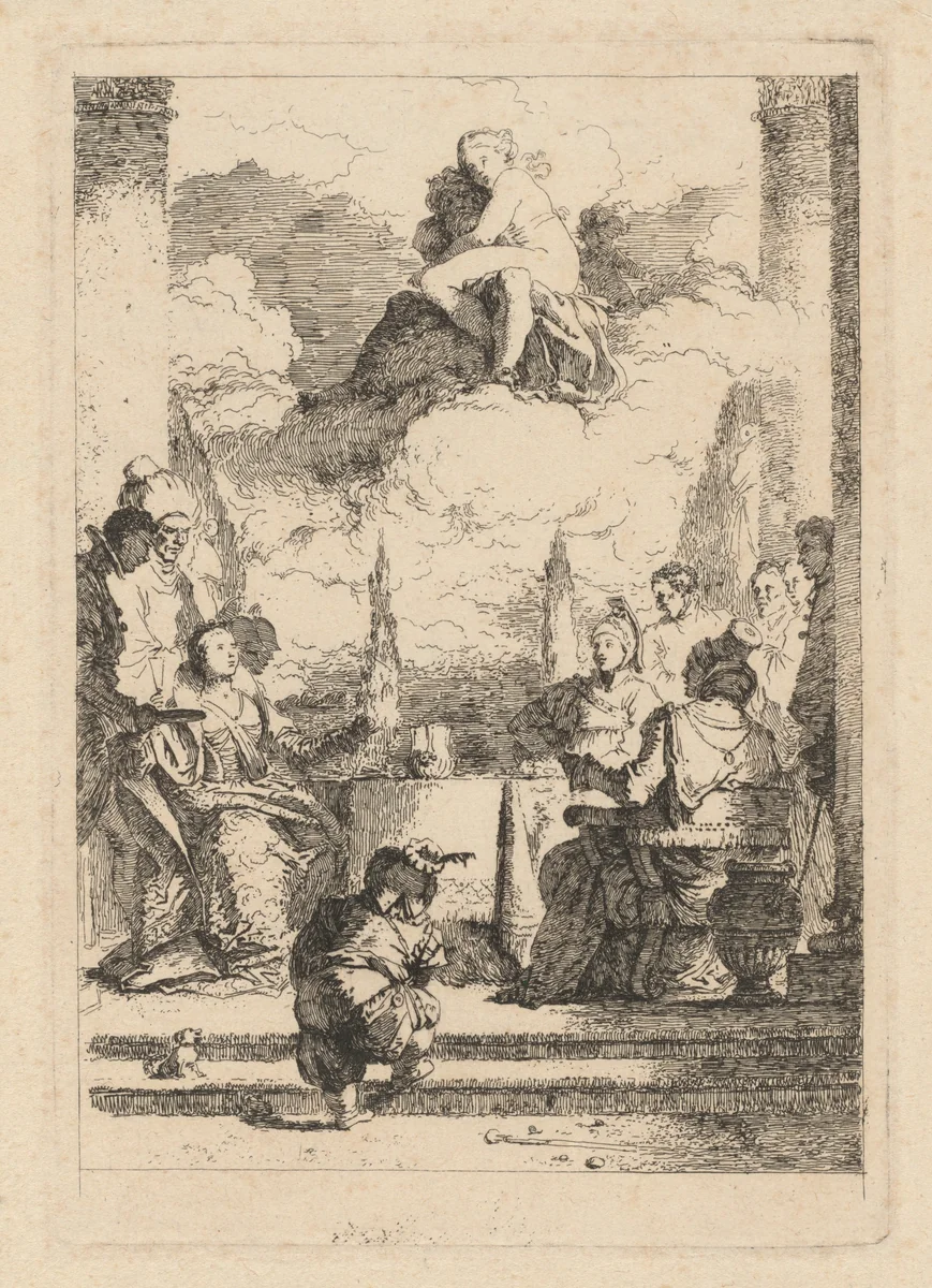 The Banquet of Antony and Cleopatra by Jean Honoré Fragonard
Giovanni Battista Tiepolo, print, 1763-1764