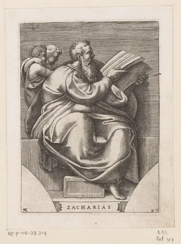 Profeet Zacharia by Unknown, print, 1585