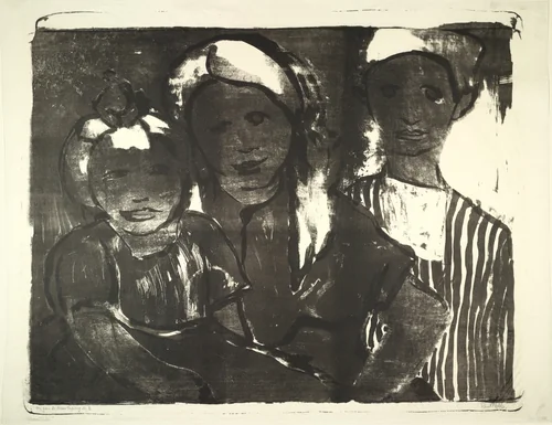 The Fisherman's Children (Fischerkinder) by Emil Nolde, print, 1926