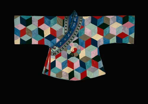 Boy's Baijia Pao ("One Hundred Household" Robe) by Han-Chinese, textile, 1850-1900