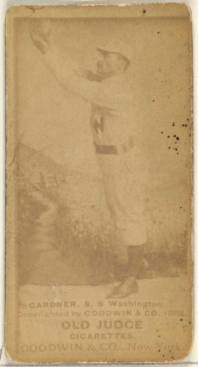 Franklin Washington "Gid" Gardner, Shortstop, Washington Nationals, from the Old Judge series (N172) for Old Judge Cigarettes by Goodwin & Company, photograph, 1888