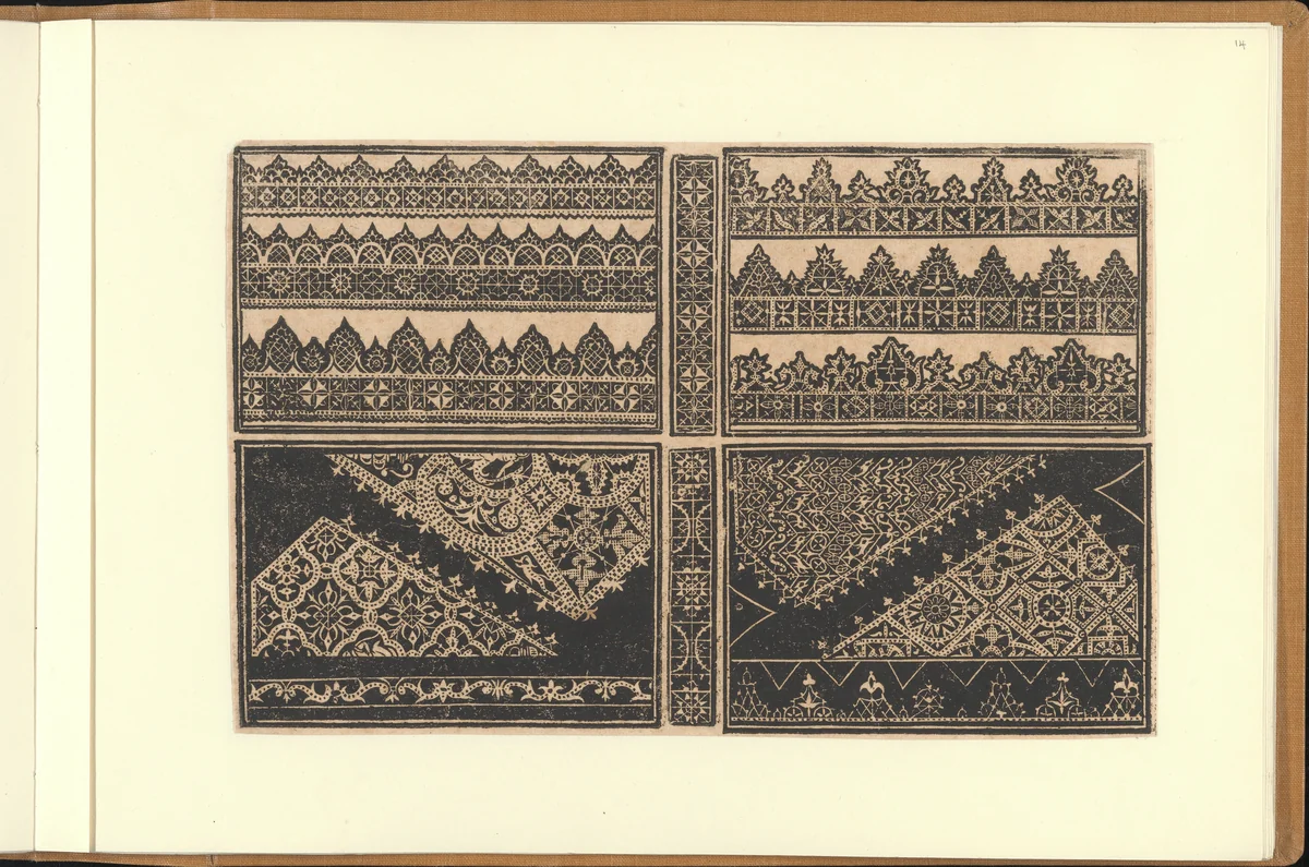 Schon newes Modelbuch...Page 14(r) by Sigismundus Latomus, book, 1617