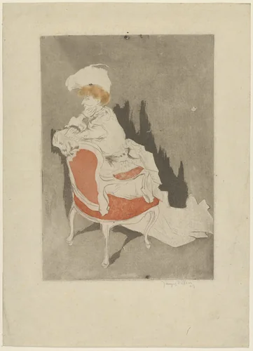 La Parisienne (Yvonne Duchamp-Villon) by Jacques Villon, print, 1904