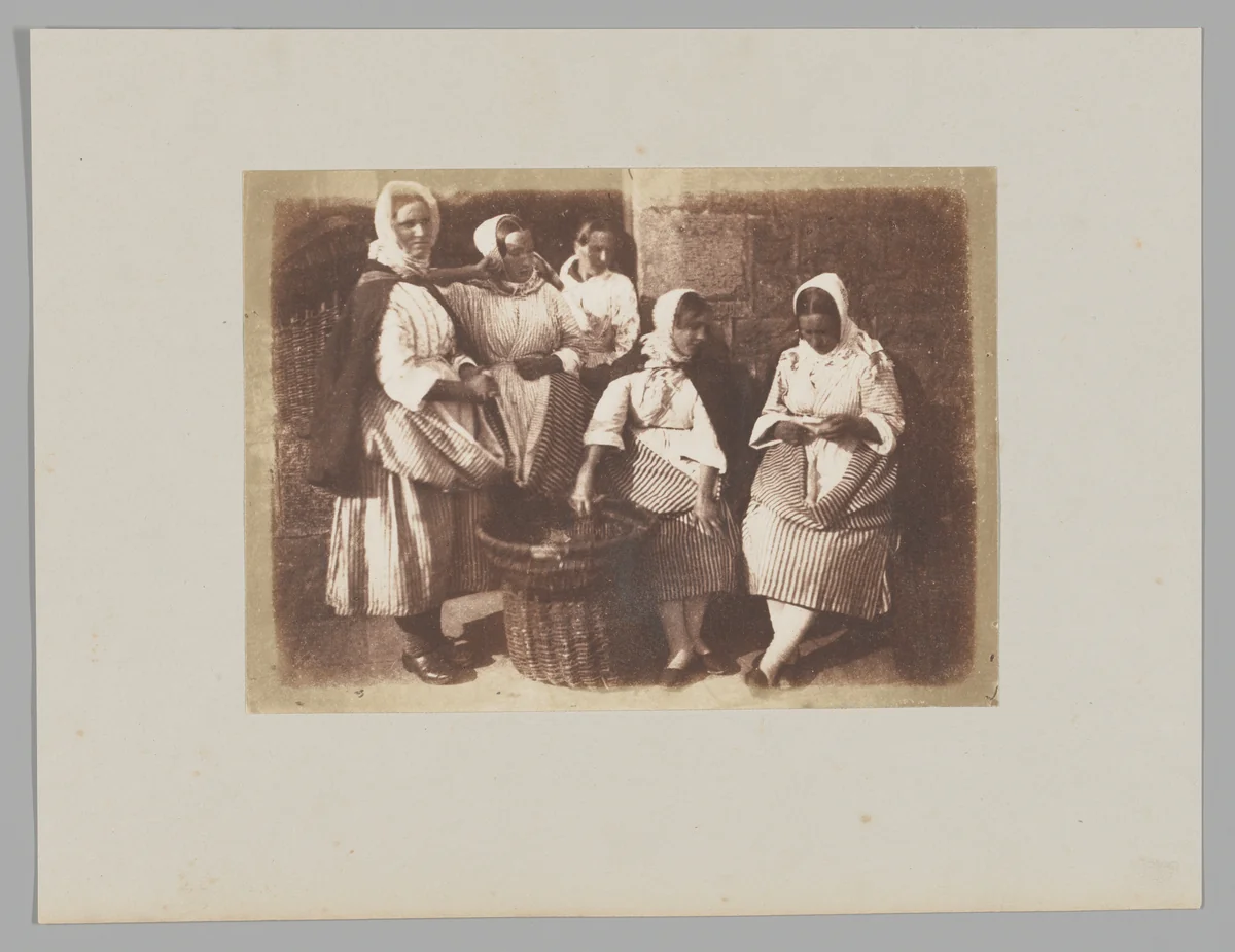 Fisherwomen, Newhaven by Hill and Adamson, photograph, 1845