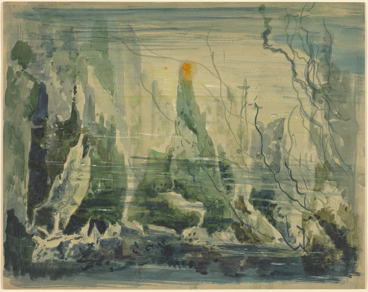 Underwater Scene by Robert Caney, drawing, 1552-1615