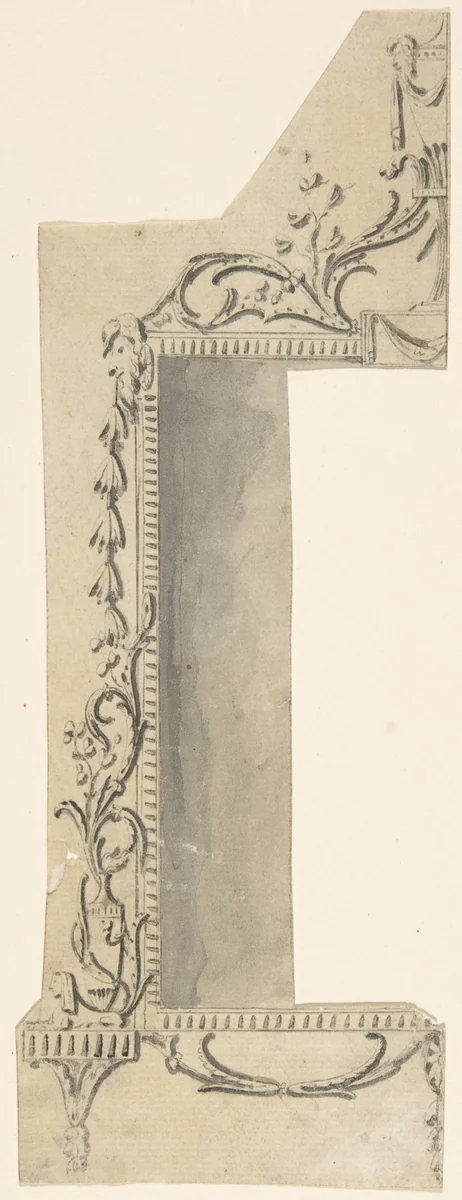 Design for a Frame by Sir William Chambers, drawing, 1743-1800