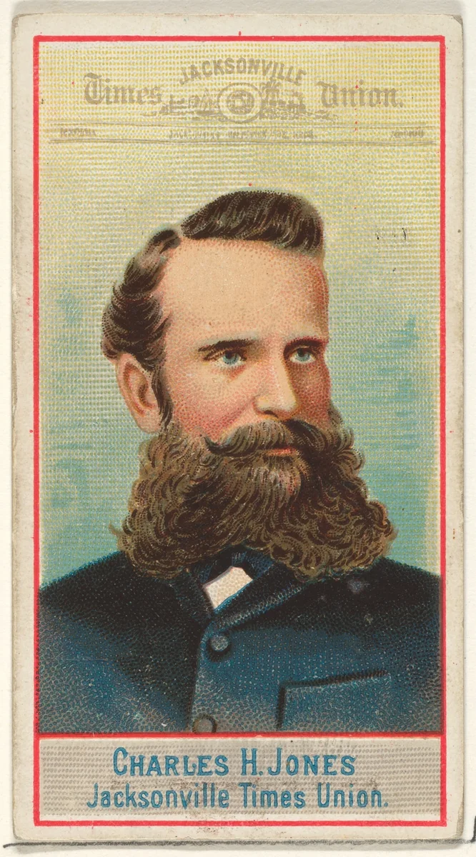 Charles H. Jones, Jacksonville Times Union, from the American Editors series (N1) for Allen & Ginter Cigarettes Brands by Allen & Ginter, print, 1887