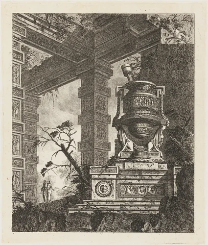 Collection of Different Subjects of Vases, Tombs, Ruins and Fountains... by Jean Laurent Legeay, book, 1760-1780