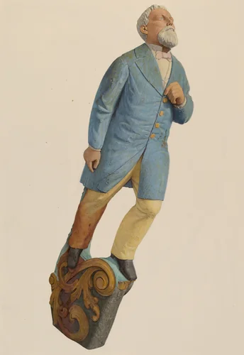 Figurehead by American 20th Century, index of american design, 1935-1942