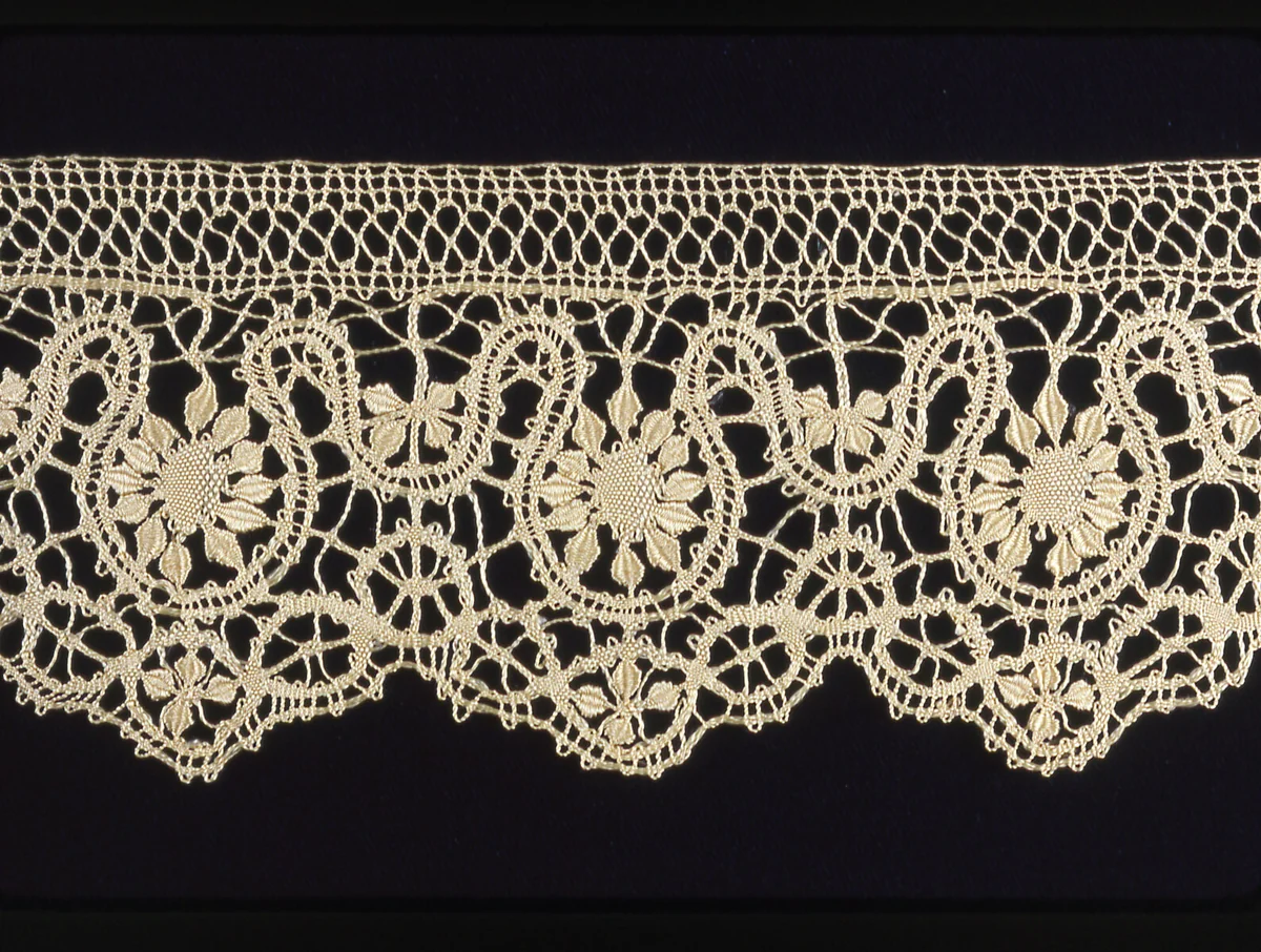 Border by Malta, textile, 1850-1900