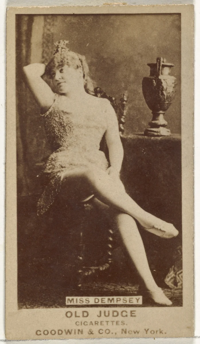 Miss Dempsey, from the Actors and Actresses series (N171) for Old Judge Cigarettes by Goodwin & Company, photograph, 1886-1890
