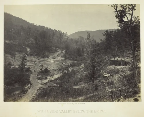 Whiteside Valley below the Bridge by George Barnard, photograph, 1864