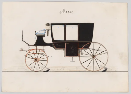 Coach #3265 by Brewster & Co., drawing, 1876