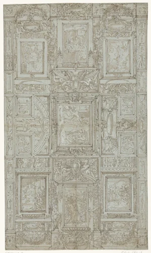 Ontwerp voor plafond by Unknown, drawing, 1511-1629