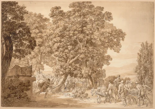 Ajax in the Grave by Jacob Wilhelm Mechau, drawing, 1785-1804