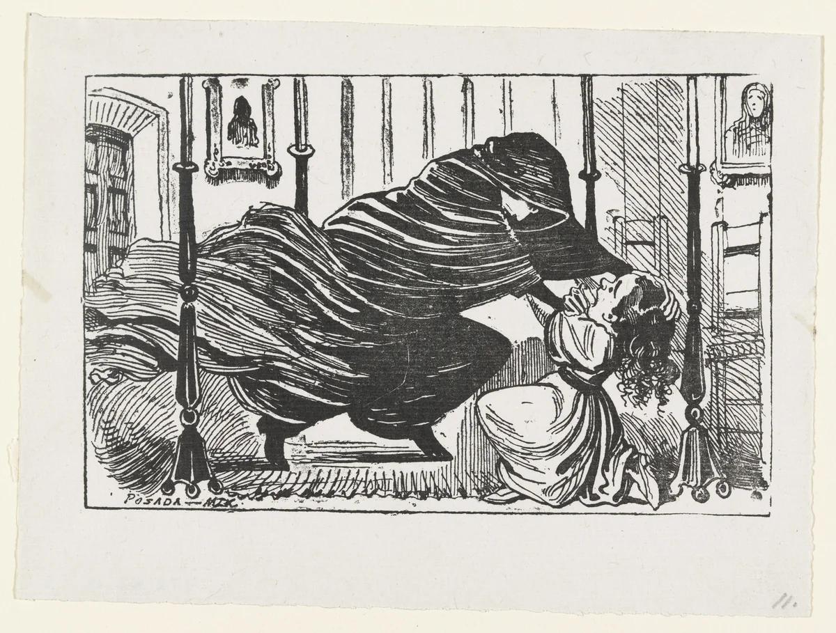 Illustration for a Story (Ilustración para un Cuento) from 25 Prints of José Guadalupe Posada by José Guadalupe Posada, print, 1942