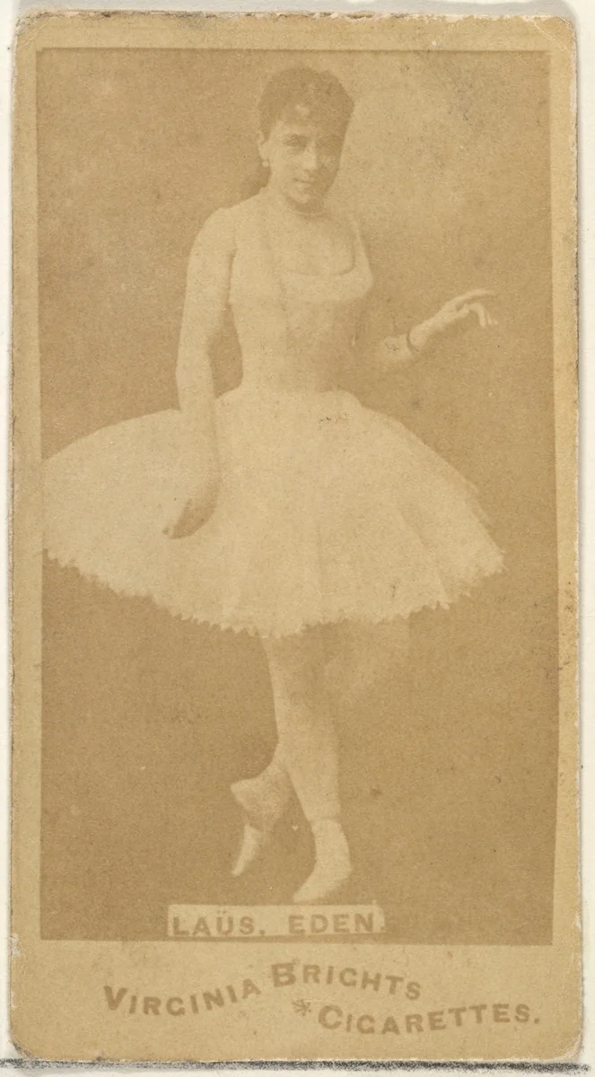 Laus, Eden, from the Actors and Actresses series (N45, Type 1) for Virginia Brights Cigarettes by Allen & Ginter, photograph, 1885-1891