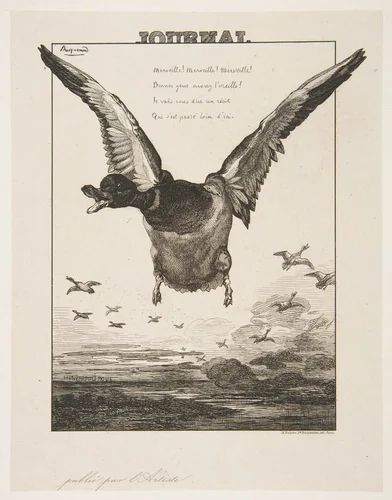 Le Canard by Félix Bracquemond, print, 1856