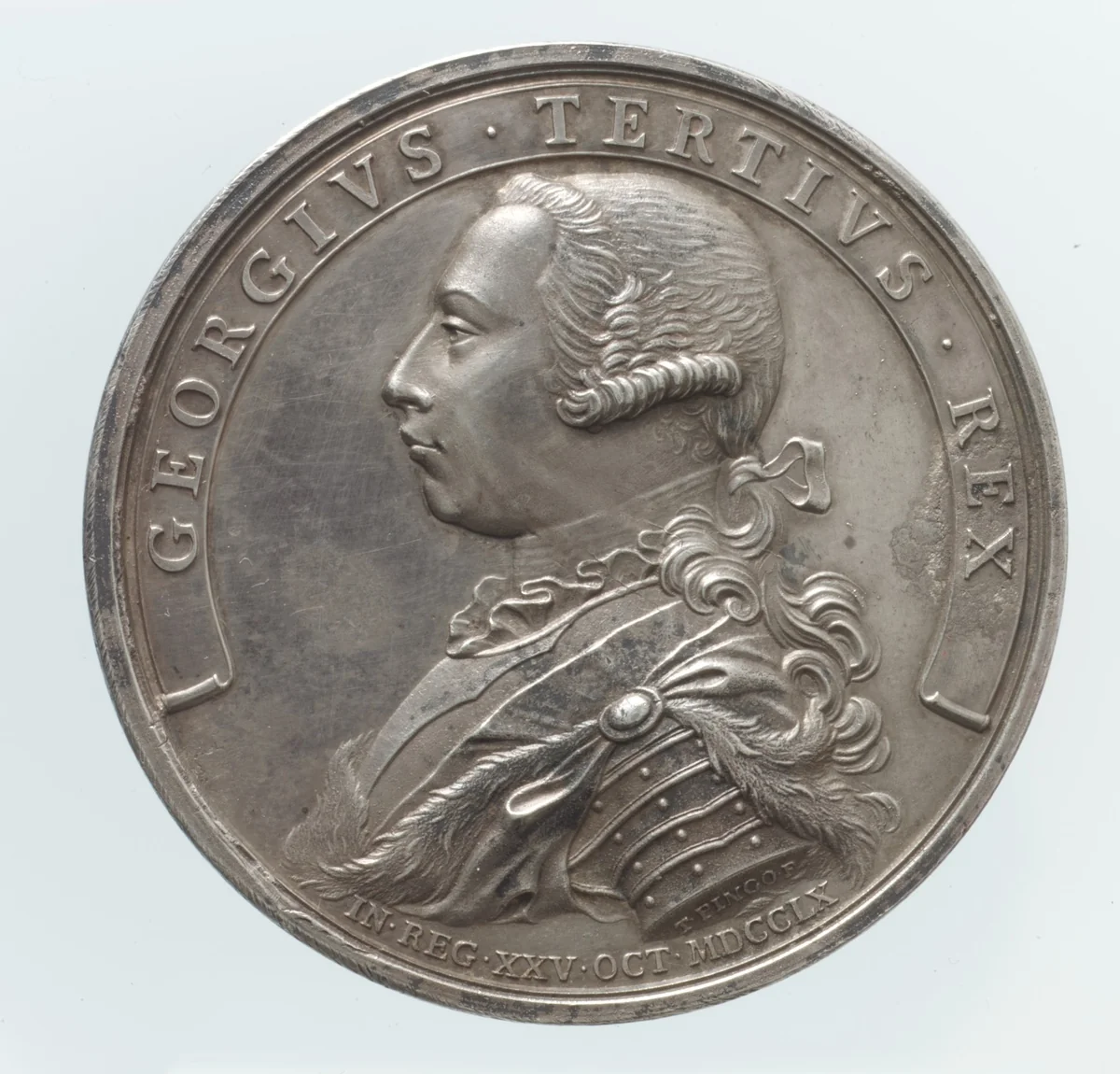 Accession of King George III by Thomas Pingo, metalwork, 1760