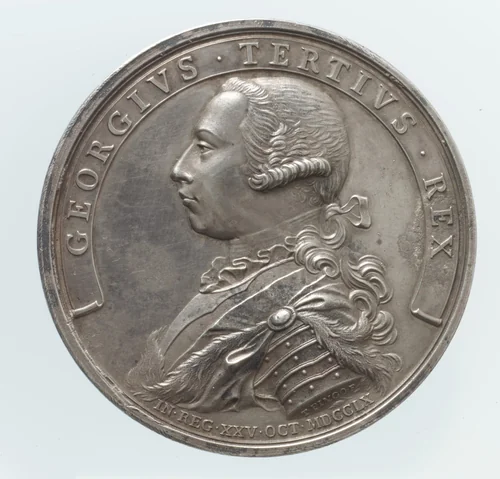 Accession of King George III by Thomas Pingo, metalwork, 1760