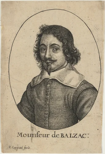 Jean Louis Guez, Sieur de Balzac by Robert Gaywood, print, 1600-1710