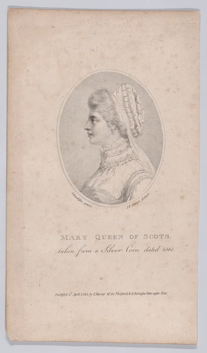 Mary, Queen of Scots by John Keyse Sherwin, print, 1783