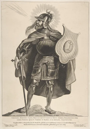 St. Gangulphus by Cornelis Visscher, print, 1650