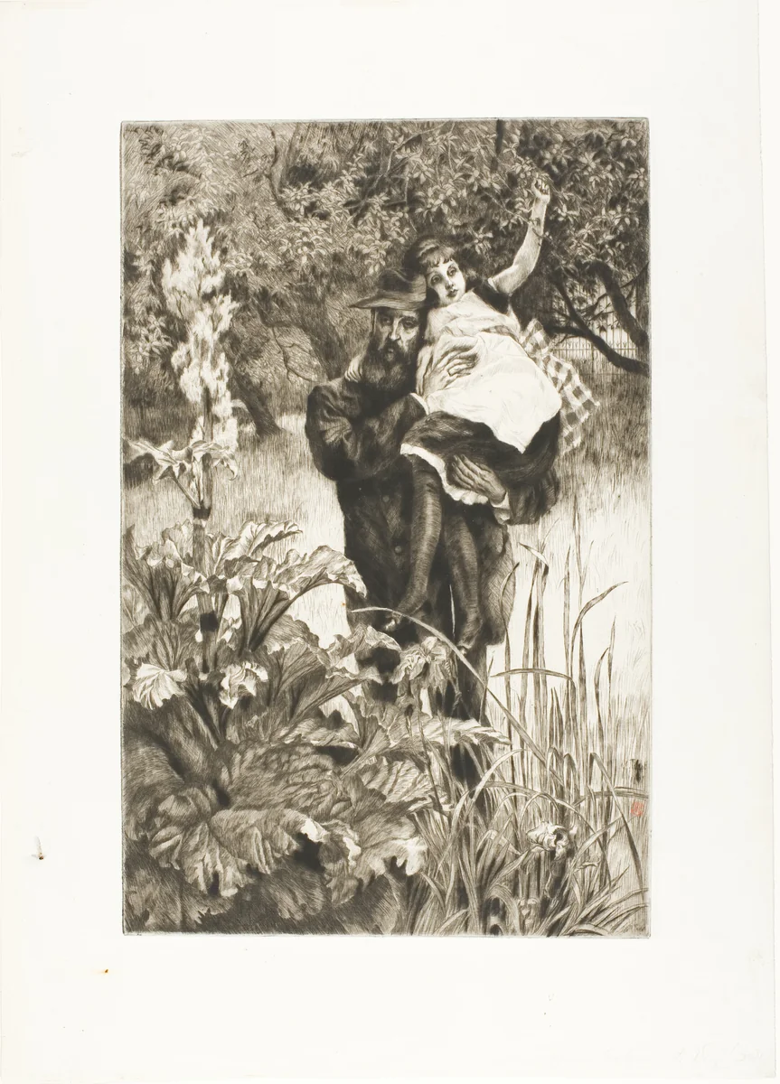 The Widower by James Tissot, print, 1877