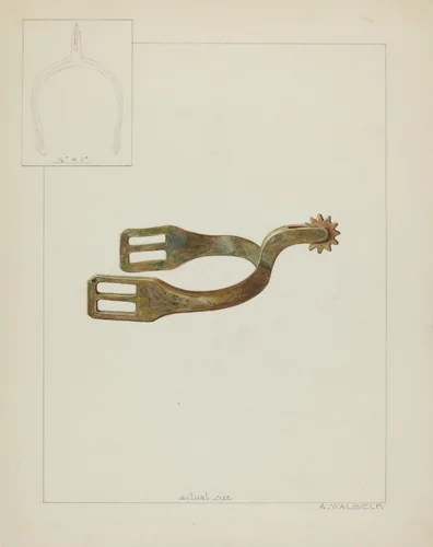 Spur by Alfred Walbeck, index of american design, 1936