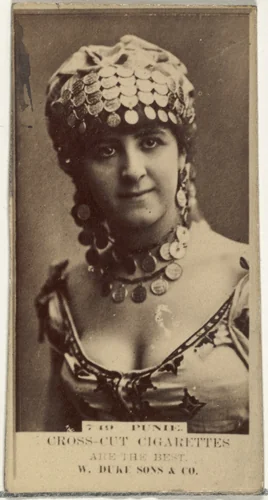 Card Number 719, Punie, from the Actors and Actresses series (N145-3) issued by Duke Sons & Co. to promote Cross Cut Cigarettes by W. Duke, Sons & Co., photograph, 1880-1889